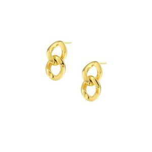 NWT Adrienne Link Studs // 14k Gold Vermeil